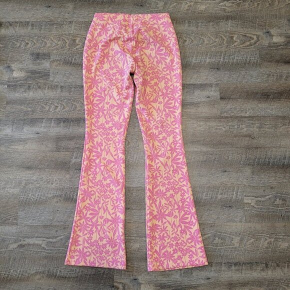 ZARA | Floral Flared Pants | Sz. M - Picture 5 of 6